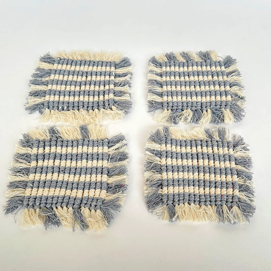Macramé Square Crochet Coasters