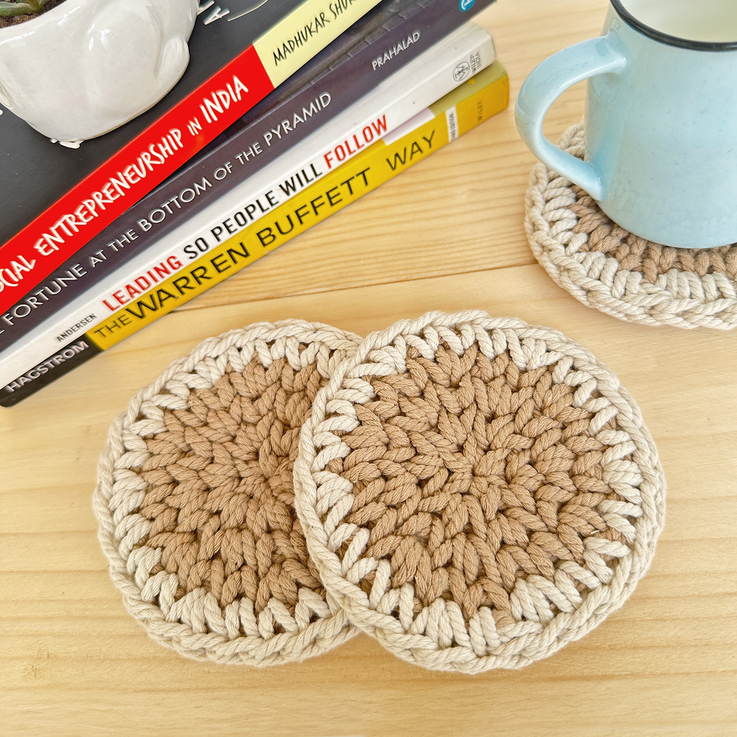Round Crochet Coasters