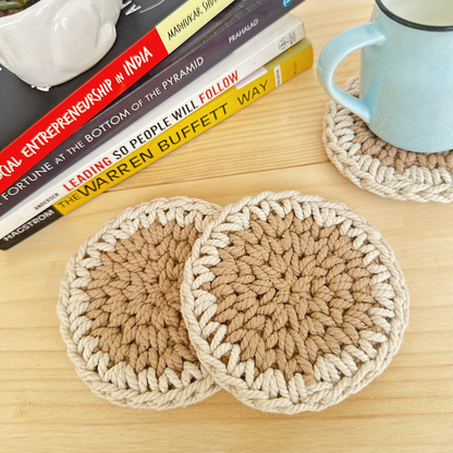 Round Crochet Coasters