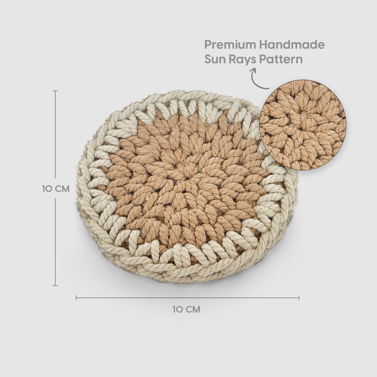 Round Crochet Coasters