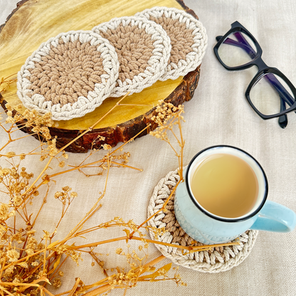 Round Crochet Coasters