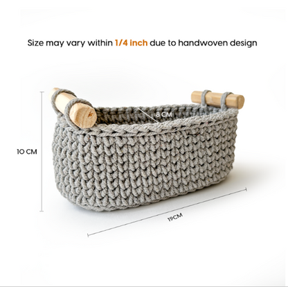 2 Jar Oval Basket