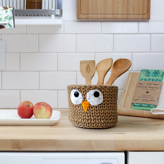 Owl Basket Pot