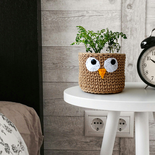 Owl Basket Pot