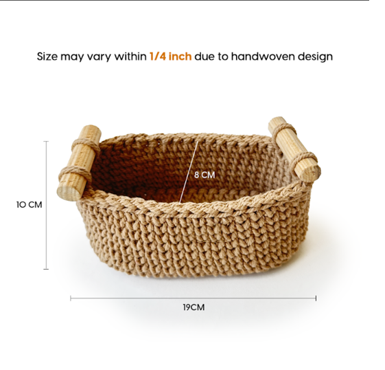 2 Jar Oval Basket