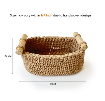 2 Jar Oval Basket