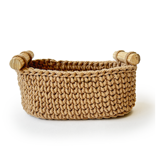 2 Jar Oval Basket