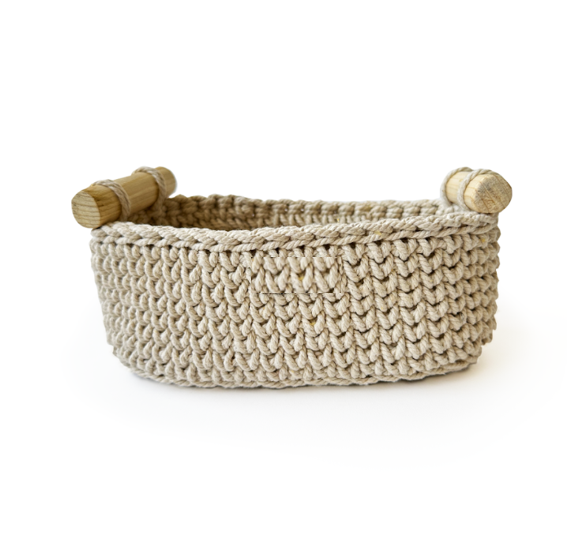 2 Jar Oval Basket